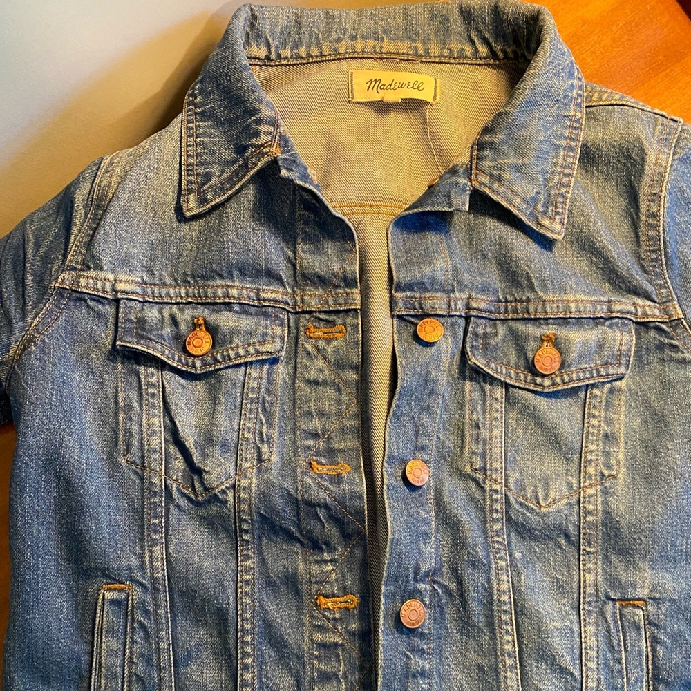 Madewell- cropped denim jacket